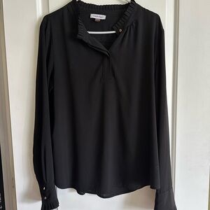 Calvin Klein Women's Elegant Black Blouse